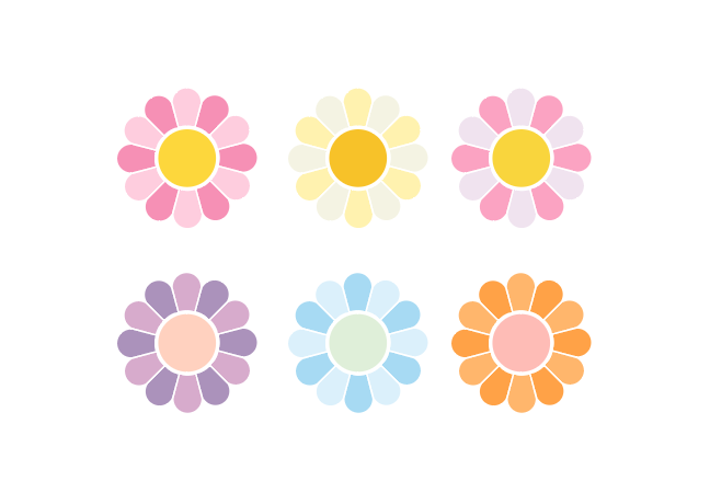 花のアイコン フリー素材 ブログ