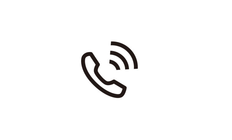 電話tel Icon 線バージョン 電波付き フリー素材 ブログ
