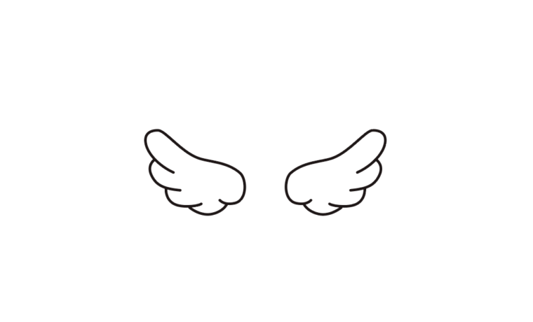 天使の羽アイコン フリー素材 ブログ